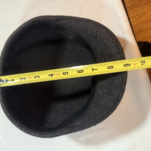 Dark Gray Wool Men's Flat cap Vintage XL - Picture 5 of 6